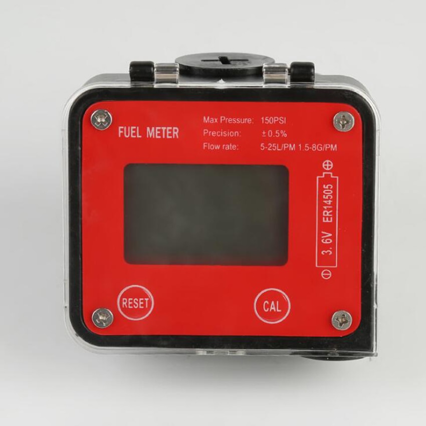 DN20 DN15 Oval Gear Digital Fuel Flowmeter 1.5-8G/PM, 0.5% High Precision, Electronic Liquid Flow Meter for Diesel Gasoline