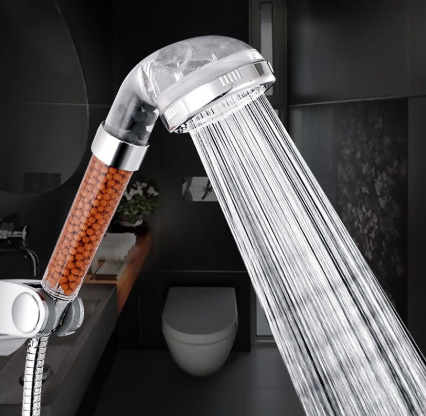 Removable and Washable Powerful Pressurized Negative Ion Water-saving Shower Adjustable Pressurized Hand-held Shower Head