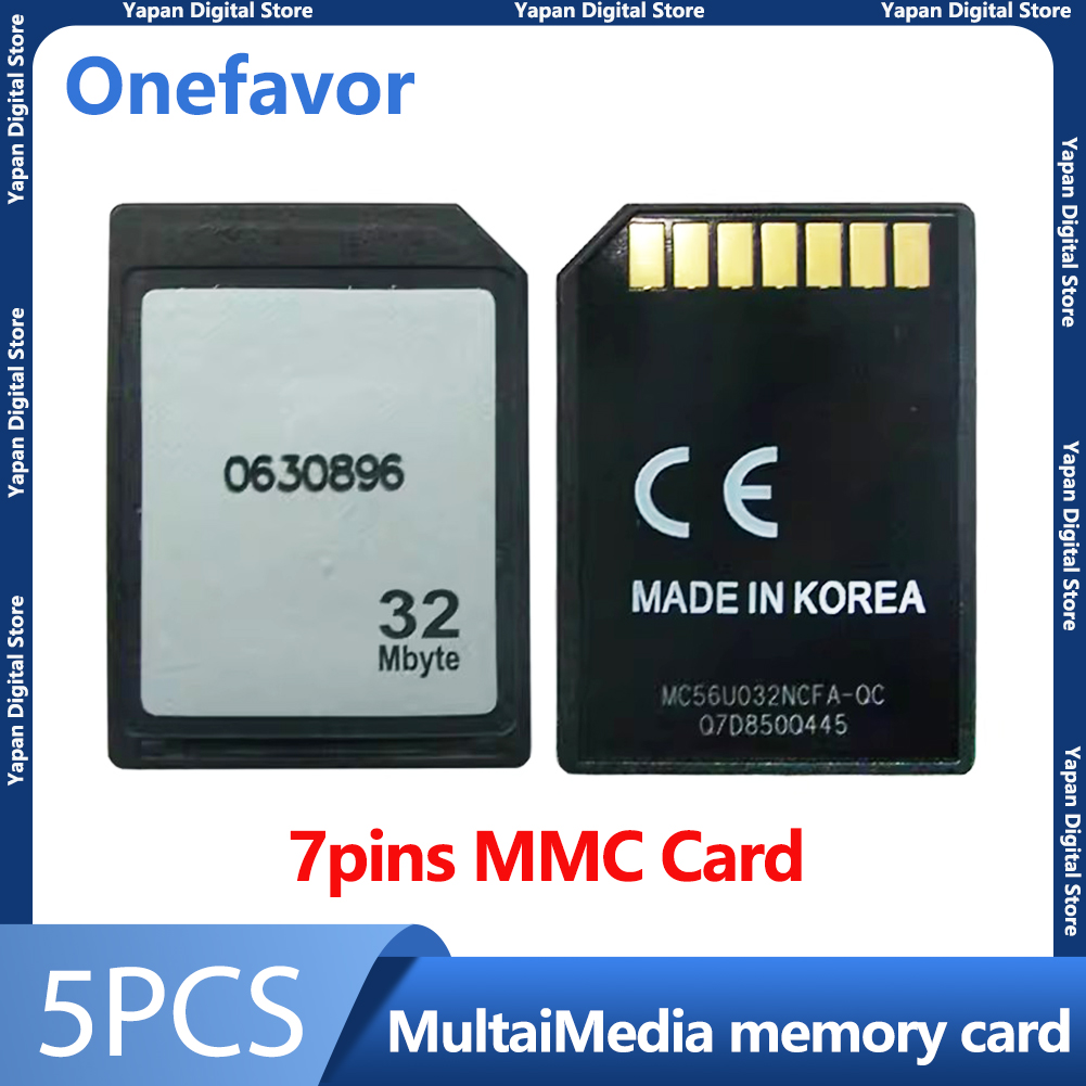! 5pcs/lot 7pins MMC Card MultiMedia memory card 32MB MultiMediaCard old camera memory card for QD phone printer SPI