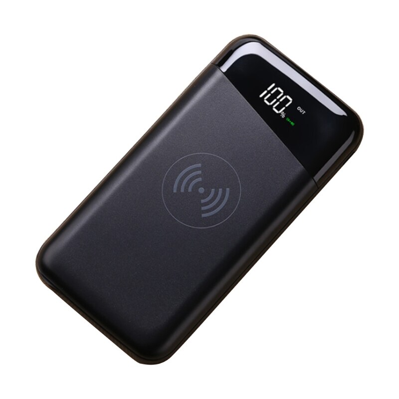 Chargeur Portable 10000mAh, batterie externe 5V/2A charge rapide, batterie entièrement Compatible, double entrée et triple sortie, téléphone Portable A9LC: Black