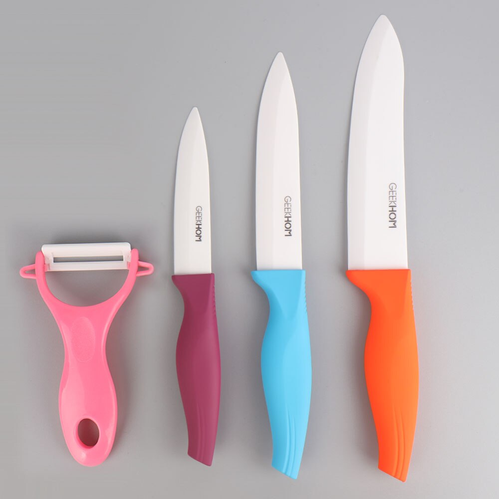 Kitchen Ceramic Knife Set 3 4 5 6 Inch Chef Kitchen Knives Cleaver Bread Utility Paring Slicing Cooking Knife Set: Green