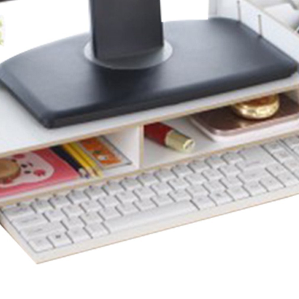 Computer Keyboard Desktop Storage Rack Stationery Drawer Pens Sundries Shelf Home Accessories