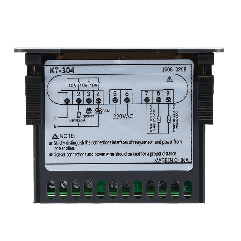 KT-304 Digitale Temperatuurregelaar Thermoregulator Thermokoppel Sensor Met Koeling Ontdooien Ventilator Functie 220V