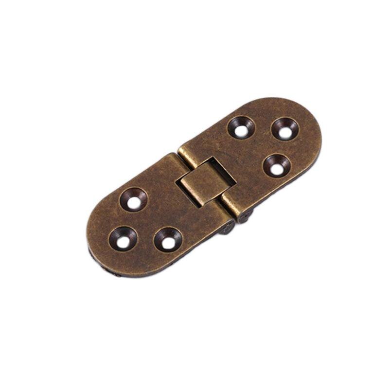 1PC Table Flap Hinge Zinc Alloy Hidden Furniture Folding Cabinet Hinges 80*30mm Thicken Concealed Supporting Screws: C