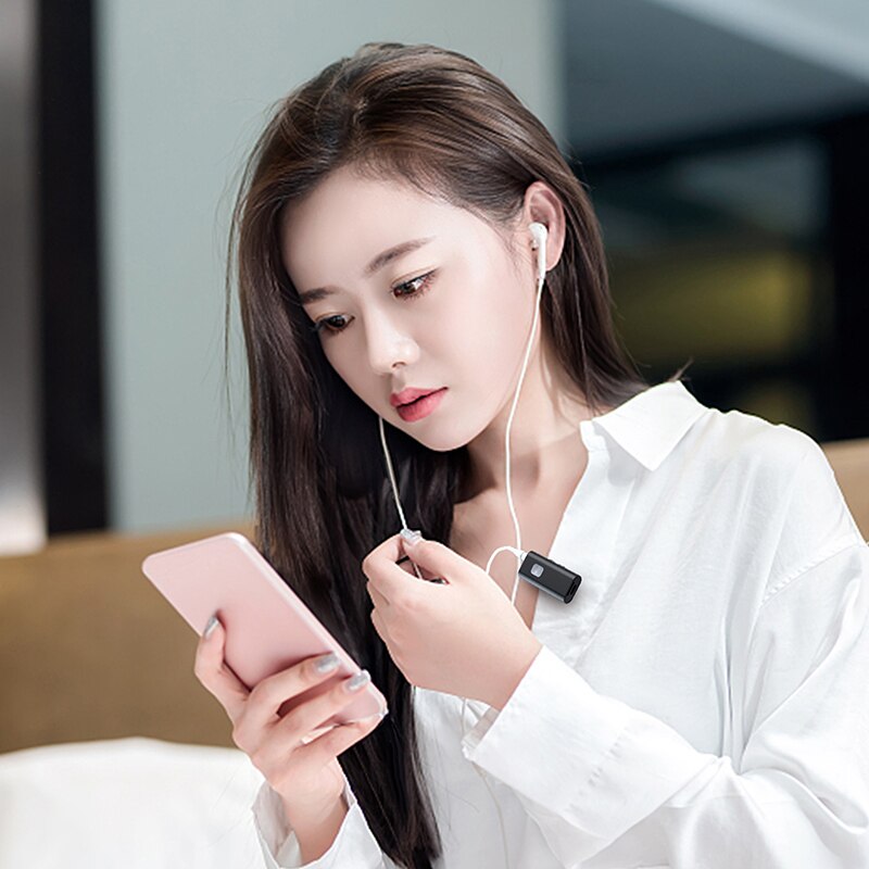 VAORLO SR11 Bluetooth 5.0 Audio Receptor Portable Wireless Adapter 3.5mm AUX Jack Support TF Card With Mic For Earphone Speaker