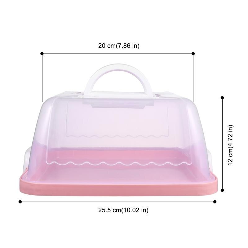 Draagbare taartdoos, handzame cupcake-drager, verzegelde verpakking, dessertcontainer, verjaardagsvoedselbewaardoos
