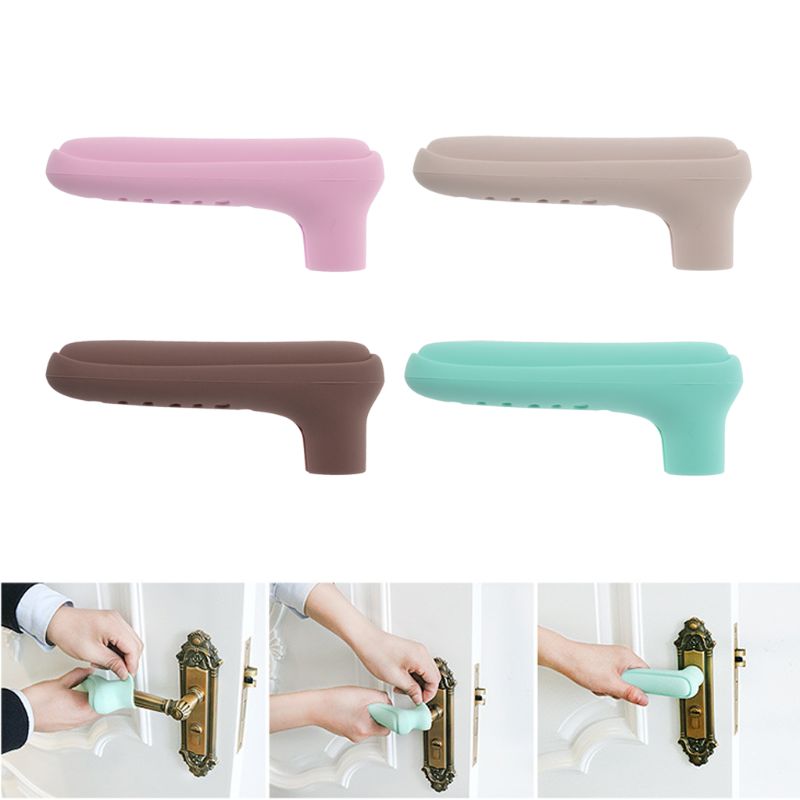 Accueil poignée de porte bouton Silicone poignée de porte couvercle de sécurité protecteur de garde bébé protecteur produits de Protection de l'enfant portes et portes