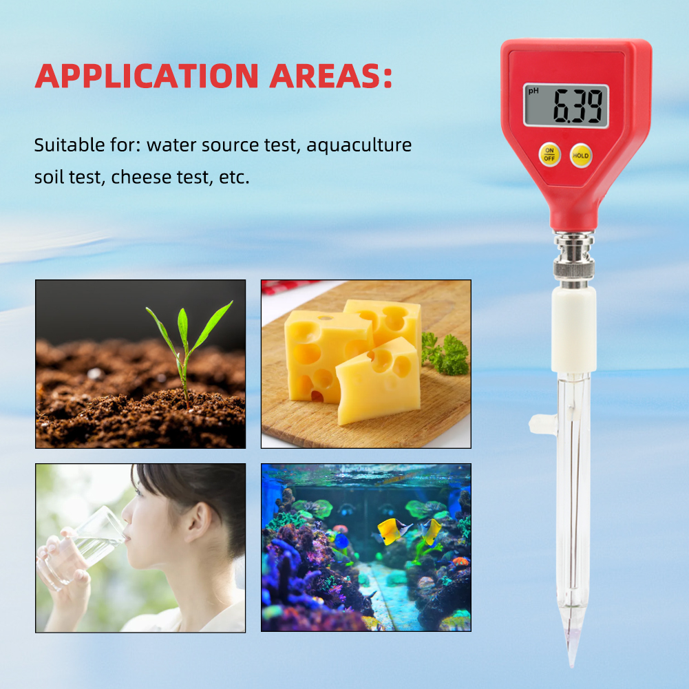 Digitaalinen ph-mittari ph -98108 maaperän ph-testi atc-akvaario uima-altaan vesimittari