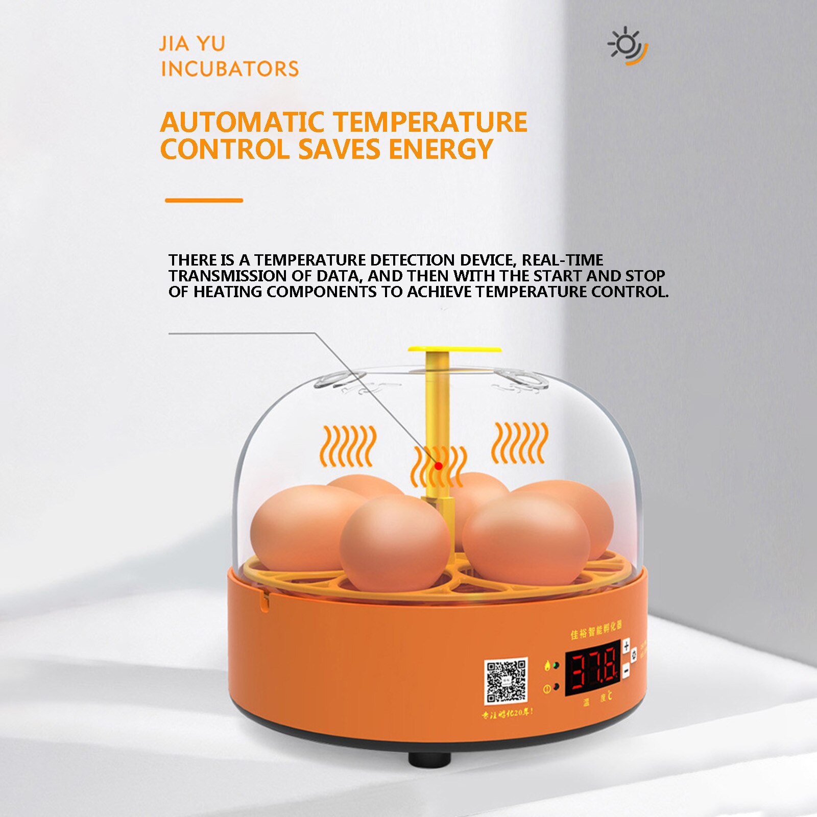 Mini 6 Egg Incubator Brooder Digital Hatching Egg-manual Automatic Gashapon Temperature Machine For Chicken Duck Bird Pigeon