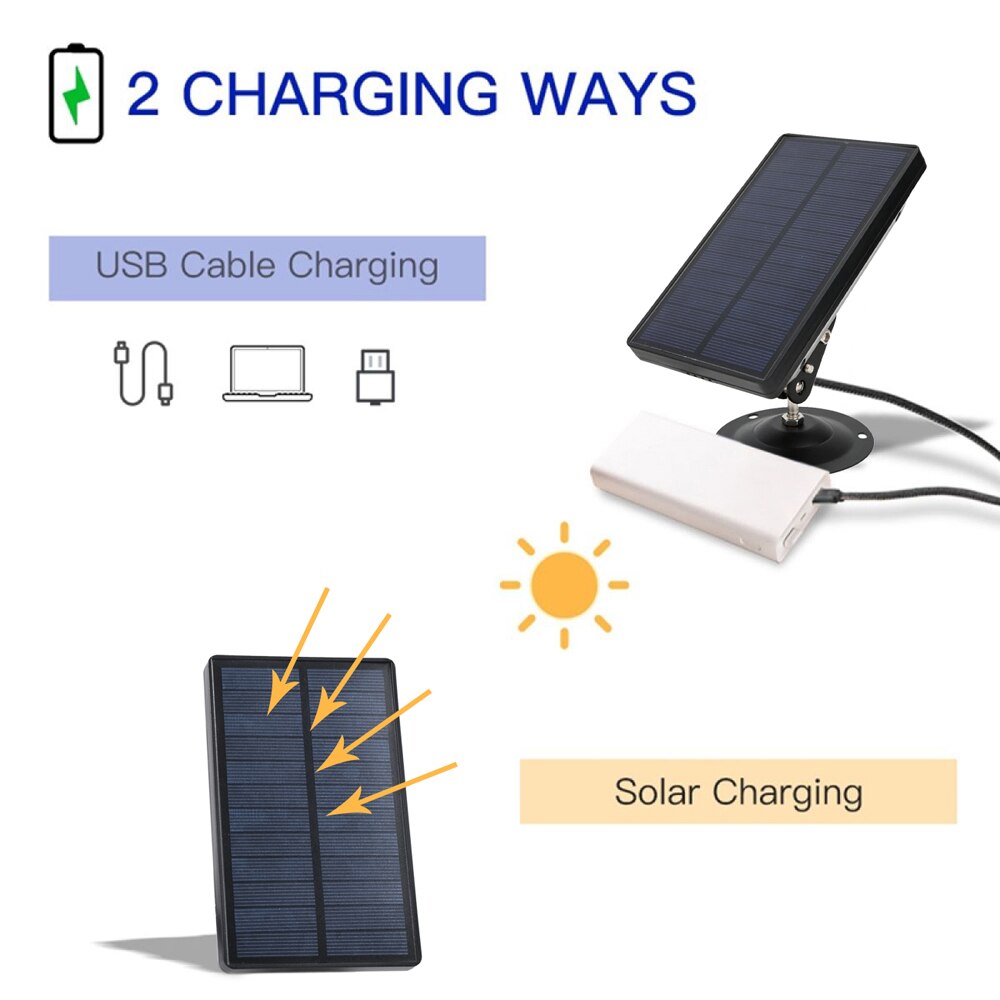 Outdoor Solar Panel Hunting Trail Camera Power Supply Charger Battery 1800mah 9V Waterproof Rechargeable Battery For All Cameras