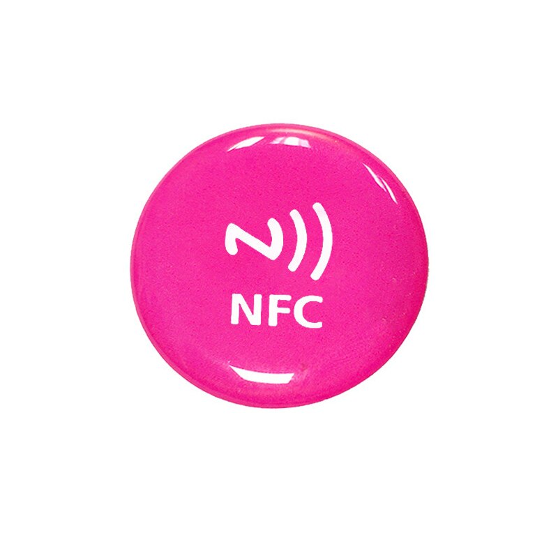 5 stück 144 Byte 13,56 MHZ Durchmesser 30mm Anti Metall NFC Ntag213 Epoxid Etiketten/Aufkleber Alle praktisch sozialen Teilen OneHop Schild