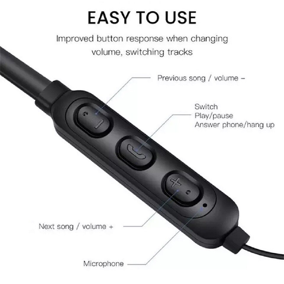Urheilu langattomat bluetooth-kuulokkeet, 5.0 riimua, binaural-in-ear-stereo android-juoksukuulokkeet