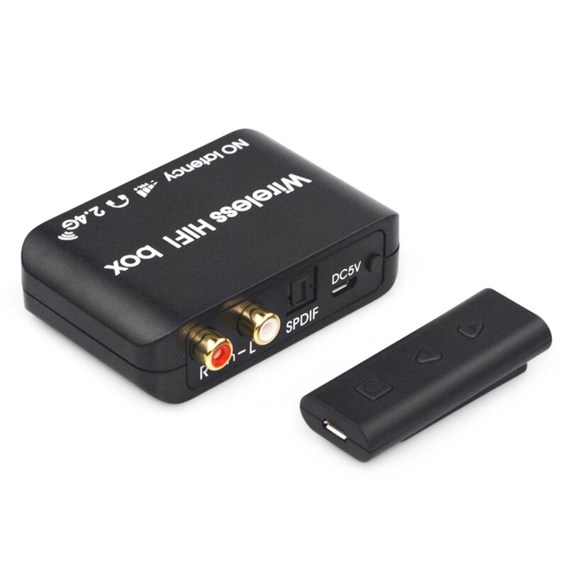 2.4g draadloze hifi box zender zender digitale o muziek ontvanger luidspreker ondersteuning computer live-uitzending tv