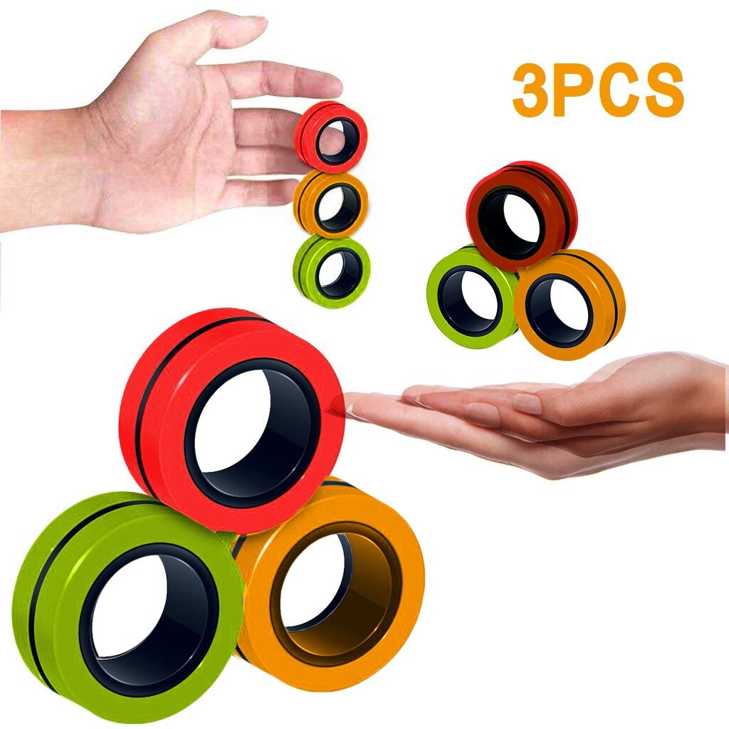 Fidget Spinner Fidget Speelgoed Magnetische Armband Anti-Stress Ring Unzip Speelgoed Magic Ring Props Gereedschap Decompressie Speelgoed Figet Speelgoed