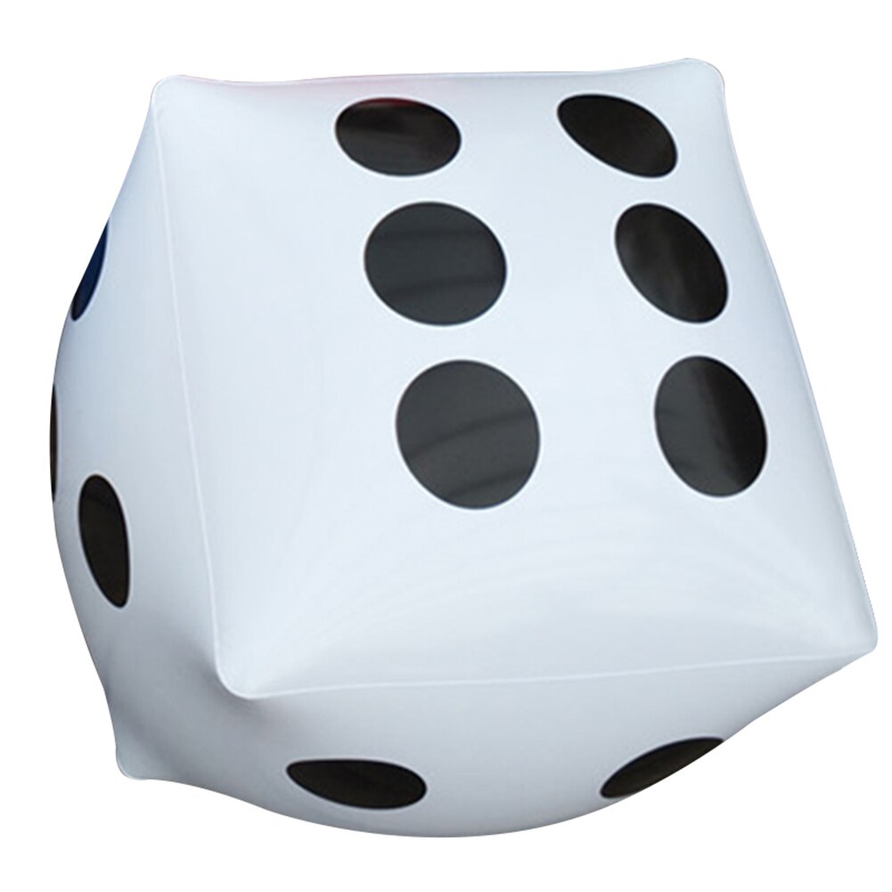 Grote Opblaasbare Dobbelstenen Dot Diagonaal Enorme Toss Rolling Speelgoed voor Party Game Kinderen Speelgoed: WHITE