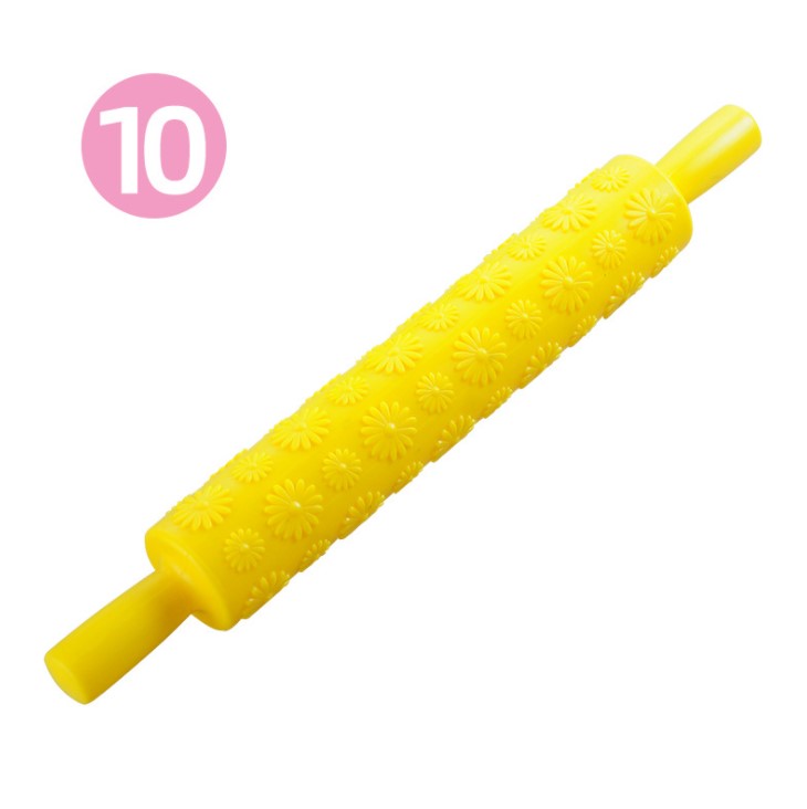 Rouleau à pâtisserie en plastique avec motif, accessoires de cuisine, pâtisserie, pâtisserie: 10