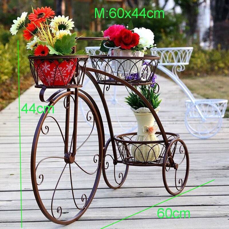 Eisen Anlage Regal Blume Gestell nordisch Metall Boden Regal Multi-schicht Fahrrad Metall verwöhnen Pflanzen Stehen Außen Metall Garten dekore: Kupfer M