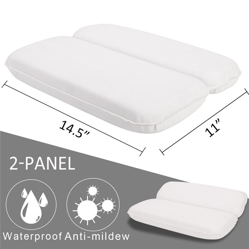 Cojín para bañera de hidromasaje, cojín de baño SPA con ventosas, soporte para el cuello y la espalda, almohada para reposacabezas gruesa para el hogar: Sponge bath pillow
