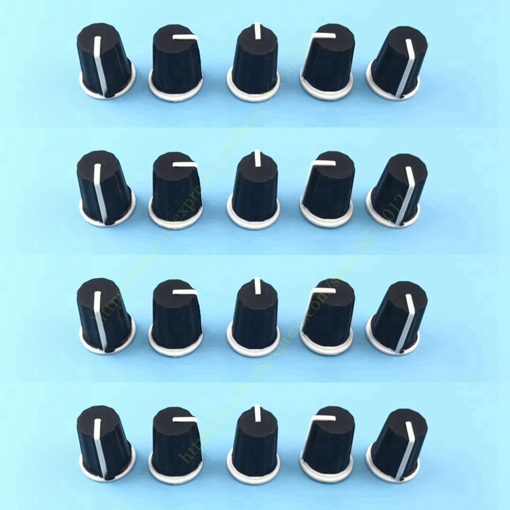 20PCS Replace DJM800 900 2000 NXS,Black EQ Rotary Knob - DAA1176 DAA1305 BLACK