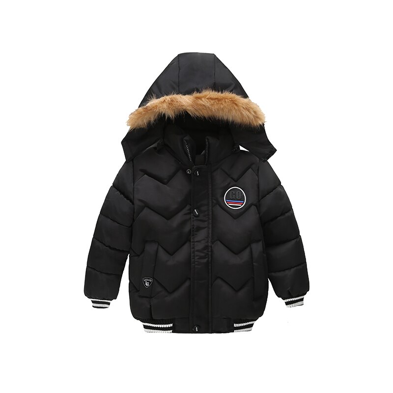 Winter Neue Baby Kleidung freundlicher Jacke Hoodies Jacke Für EIN Junge Reißverschluss Windbreaker Für Junge Für 3 4 5das Alter: schwarz / 5T