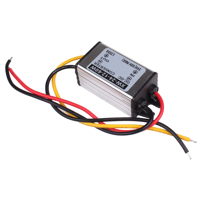 Waterproof Power converter Module 24 V To 12V 5A 60W DC/DC Car Power Converter Supply Adapter Regulator Dustproof Shockproof