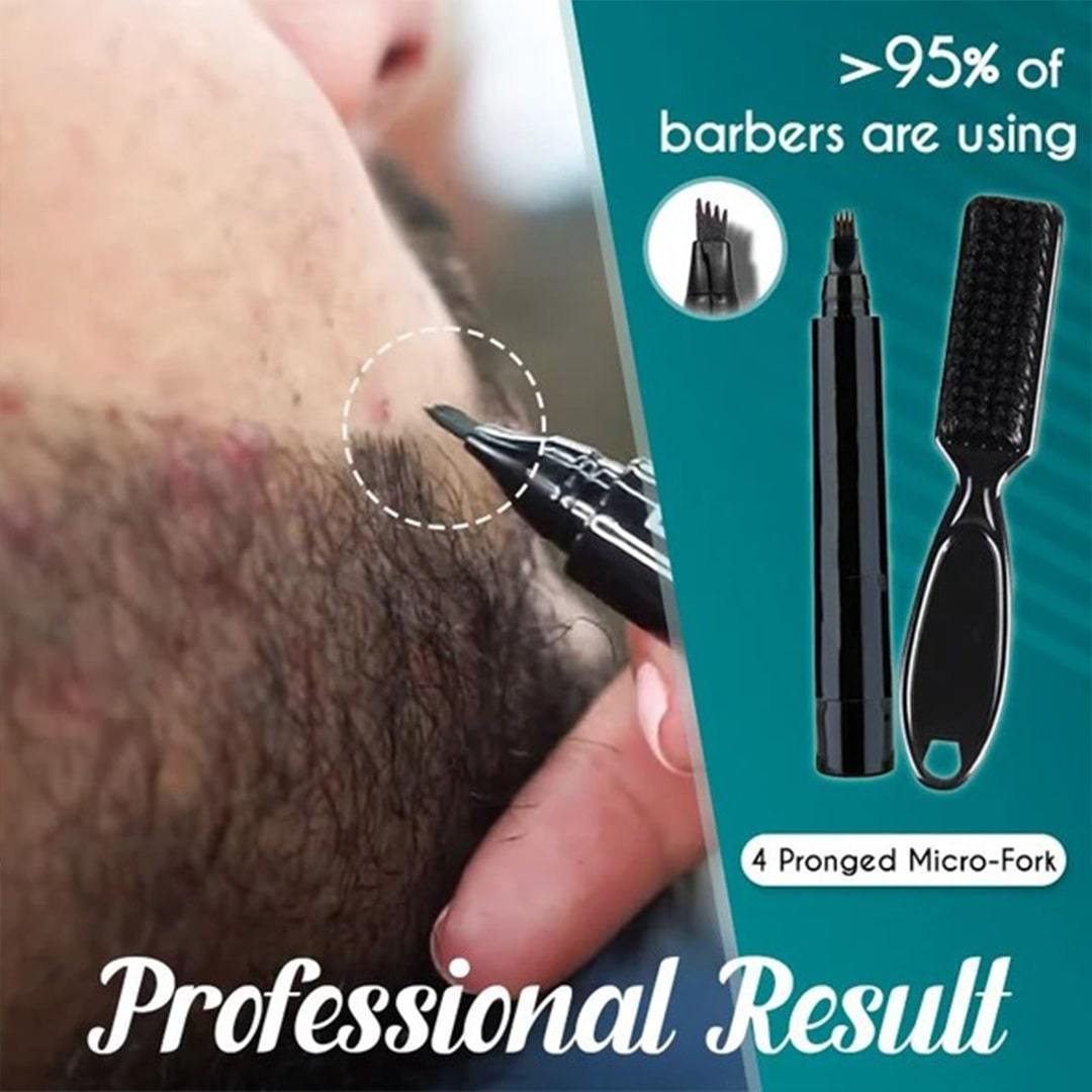 Baard Vullen Pen Kit Mannen Kapper Potlood Filler Waterdicht En Zweet Proof Gezichtshaar Wenkbrauw Reparatie Pen Tool
