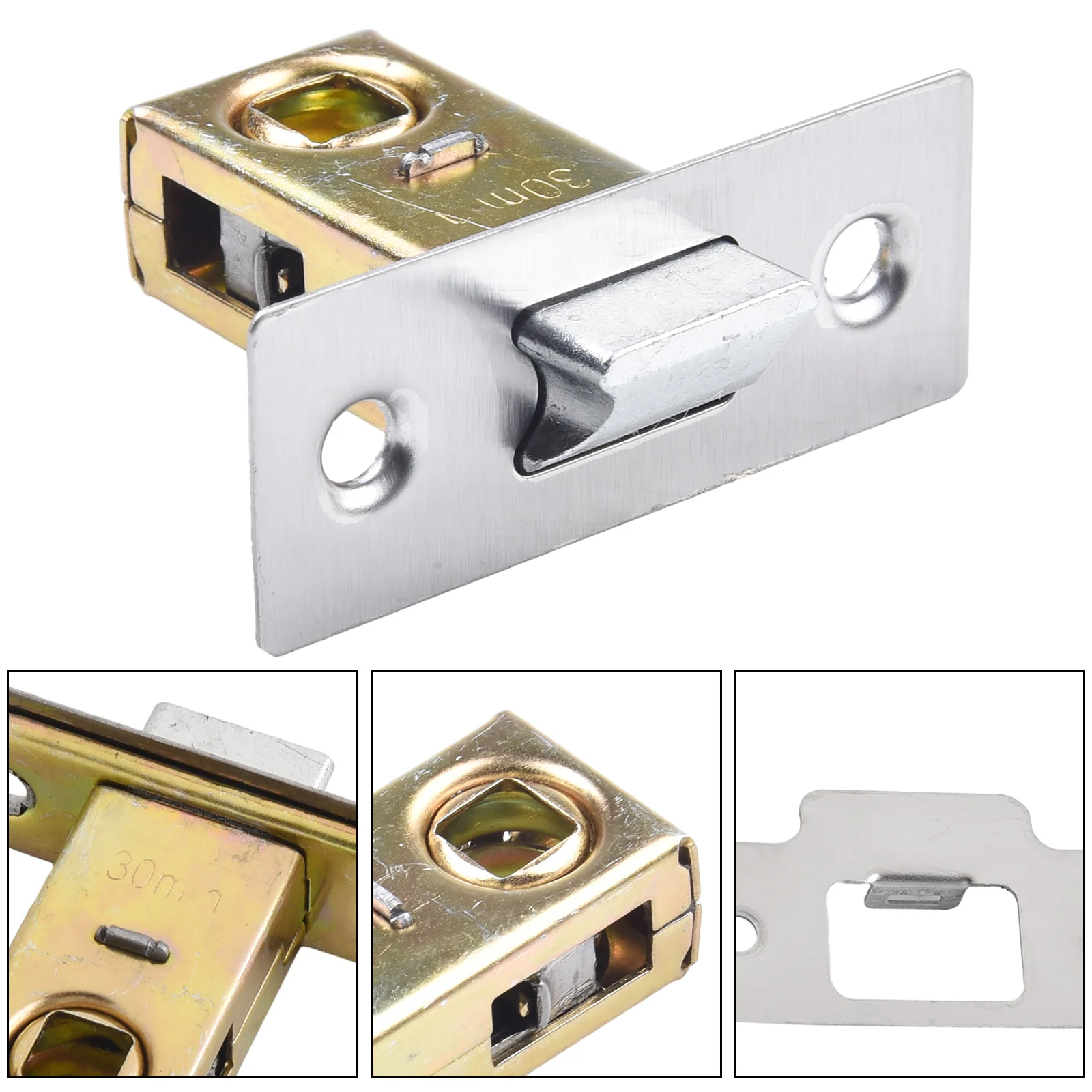 Mortice Door Tubular Latch Internal Bolt Facility Unsprung Catch 30/35/40/ 45mm Zinc Alloy Doors Hardware Locks