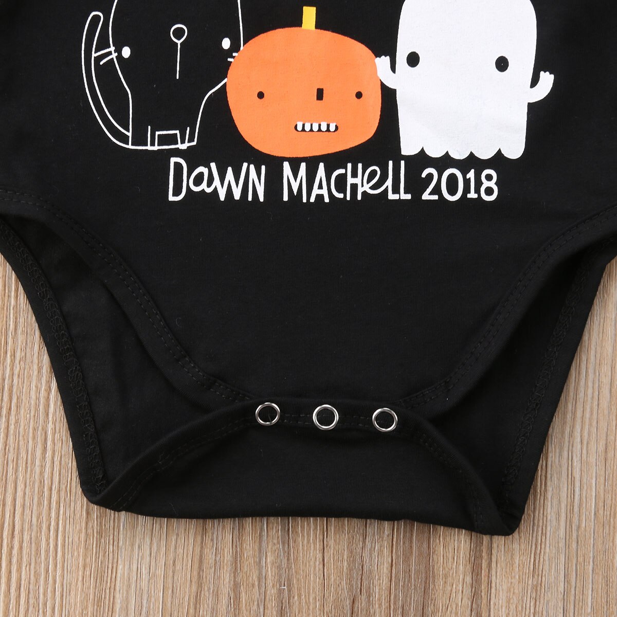 Happy Halloween Newborn Baby Boy Girl Long Sleeve Pumpkin Romper Jumpsuit Outfits Baby Clothes