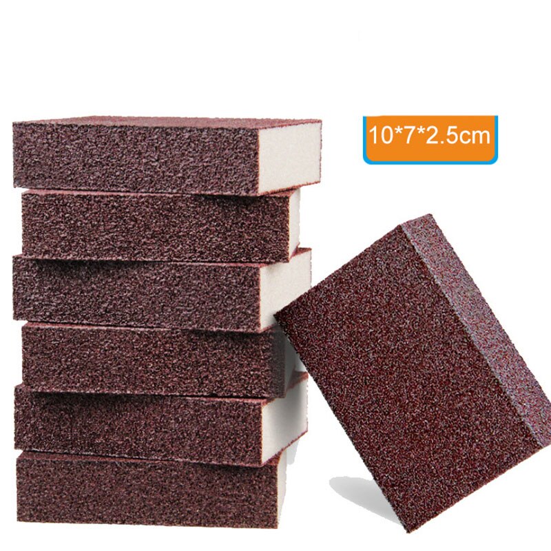 Sponge Eraser Rust Remover Brush Dish Pot Cleaning Brush Sponge Emery Descaling Clean Rub Pot Kitchen Tools Gadgets: 2pcs