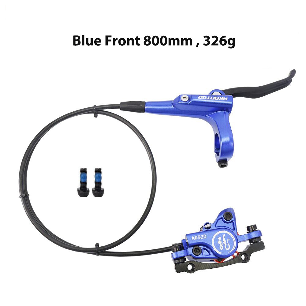 Bike Brake Hydraulic Oil Pressure Disc 800/1450 Mountain Bicycle Oil Brake Upgrade MTB Bike Accessories: Blue Front