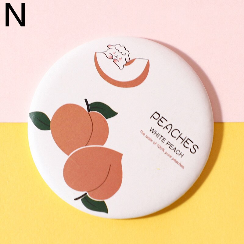Multi Styles Portable Hand Mirror Mini Makeup Mirror Round Compact Pocket Mirror Travel Accessories Women Girl Cosmetic Tool: N