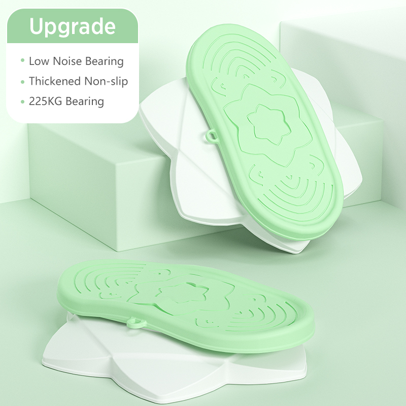 Twist Waist Disc Workout Twister Board for Exercise Waist Exerciser Home Gym Body Building Slimming Legs Fitness Equipment: Light Green