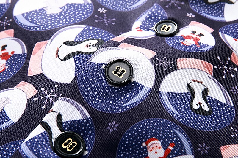Chaleco navideño de estampado de Papá Noel para Hombre, ropa de de Navidad, para baile de graduación
