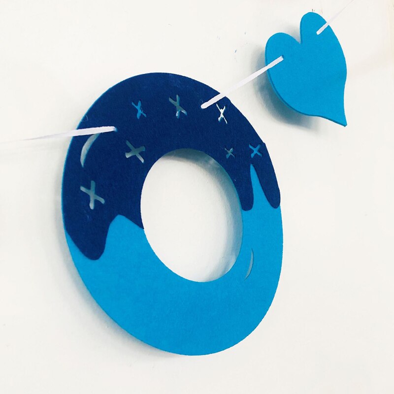 1pc non-woven diy happy first birthday 2 jaar oud oh baby banner vlag jongens meisjes geslacht onthullen babyshower feestdecoratie