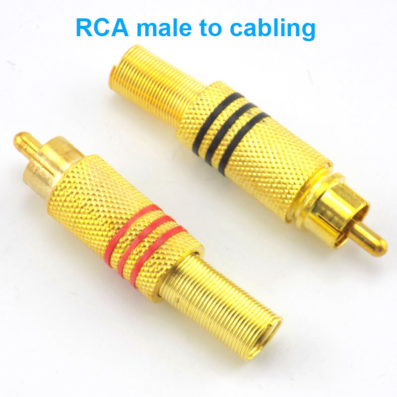 1Pcs Bnc Rca Male Female Naar Bnc Rca Mannelijke Vrouwelijke Adapter Plug Coax Kabel Video Audio Draad Converter Connector voor Cctv Camera W1: Ivoor