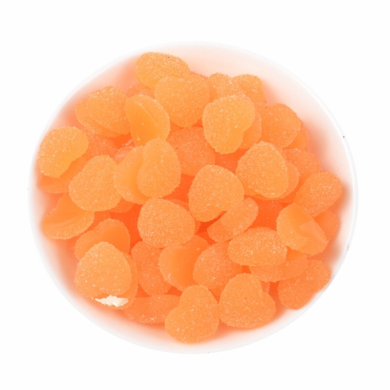 Hjärtformade berlocker för slime tillbehör leksaker godis fluffiga tillbehör lizun modellering lera diy kit slime leksak för barn