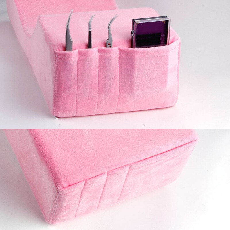 Almohadas de franela para extensión de pestañas, herramientas de maquillaje, para salón de belleza, reposacabezas, soporte para el cuello