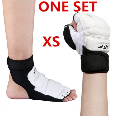 Protector de pie para Karate, calcetines y guantes de mano, , 1 Juego: XS