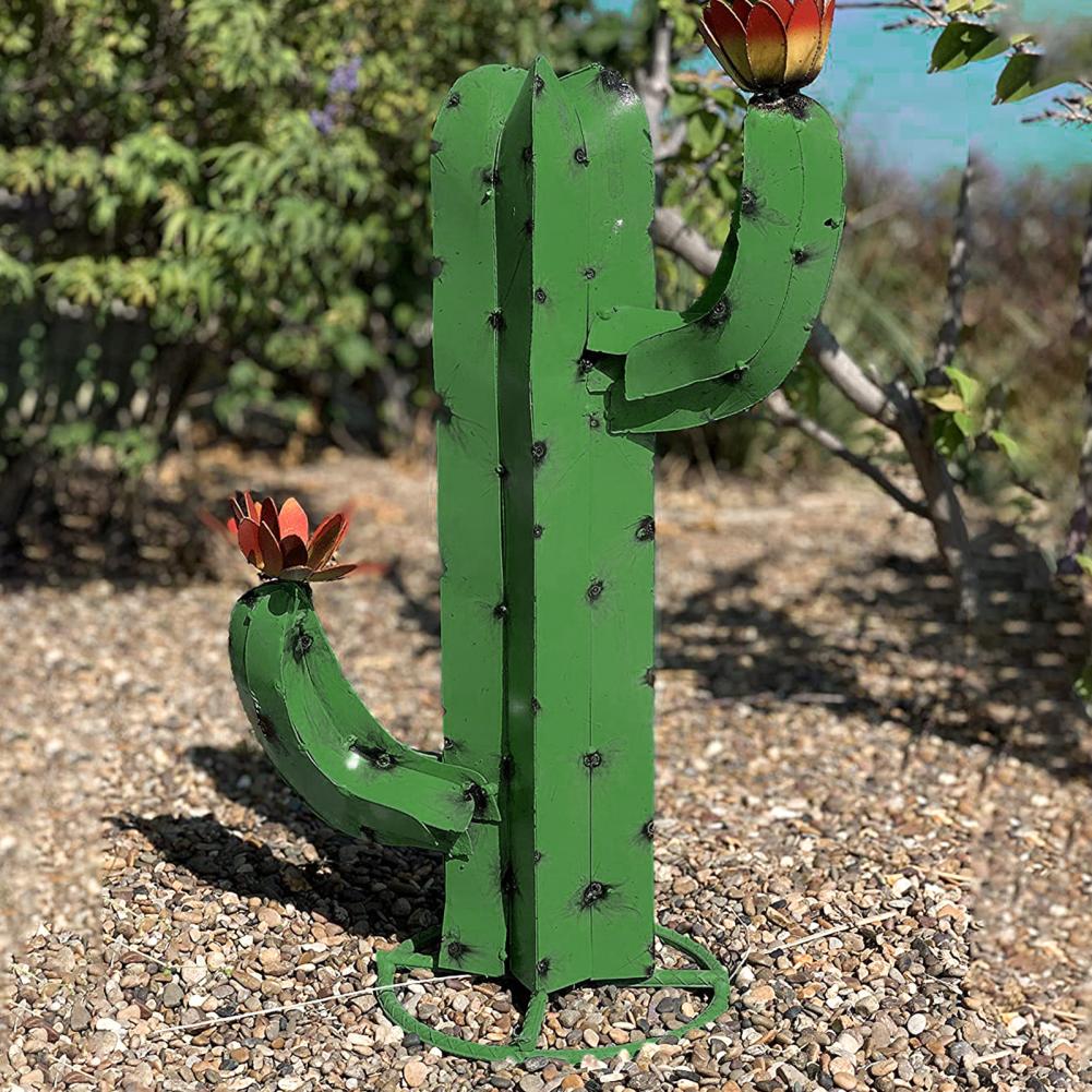 Cactus Sculptuur Langdurige Duurzame Metalen Desert Staal Saguaro Cactus Voor Tuin