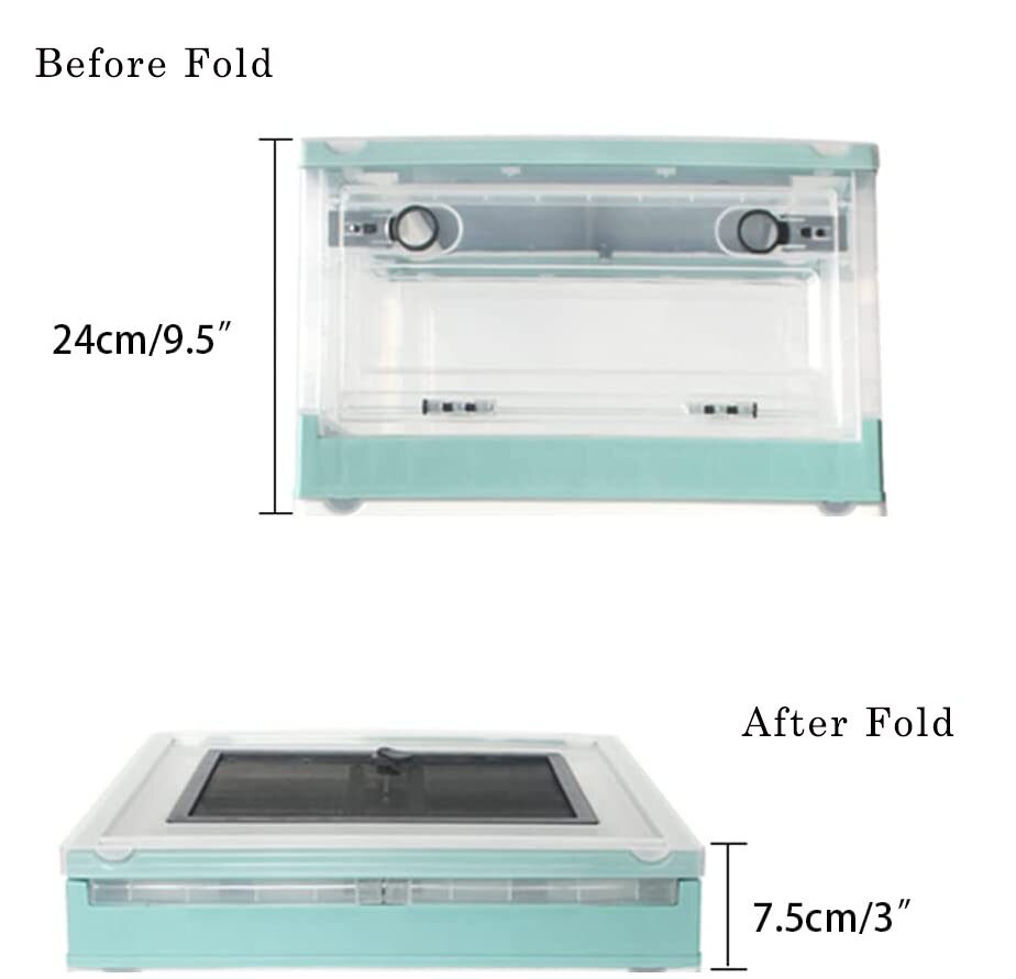 Reptile Terrarium Detachable Feeding Box Pet Breeding Tank Eco-Friendly Pet Breeding Cage Foldable Rearing Box For Lizard Geck