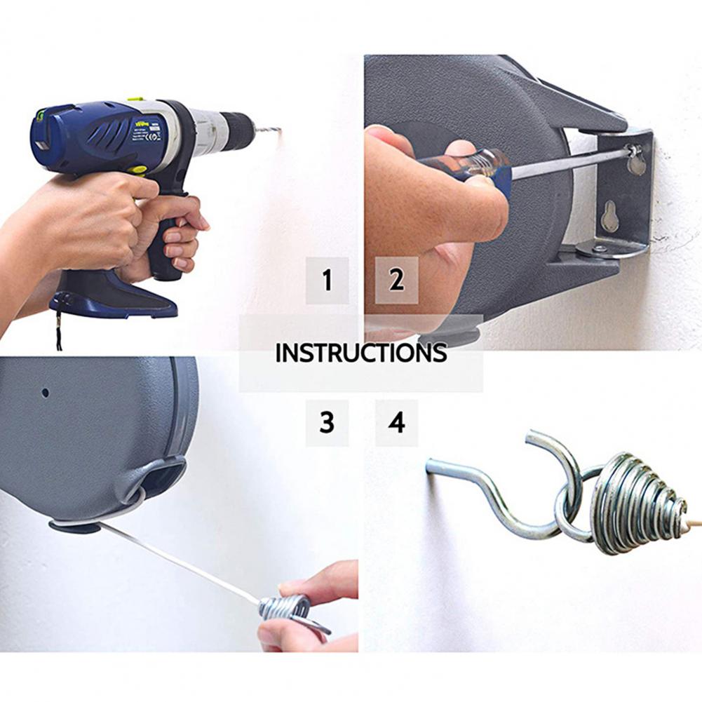 12M Clothes Drying Rack Rope Stainless Steel Cloth... – Vicedeal