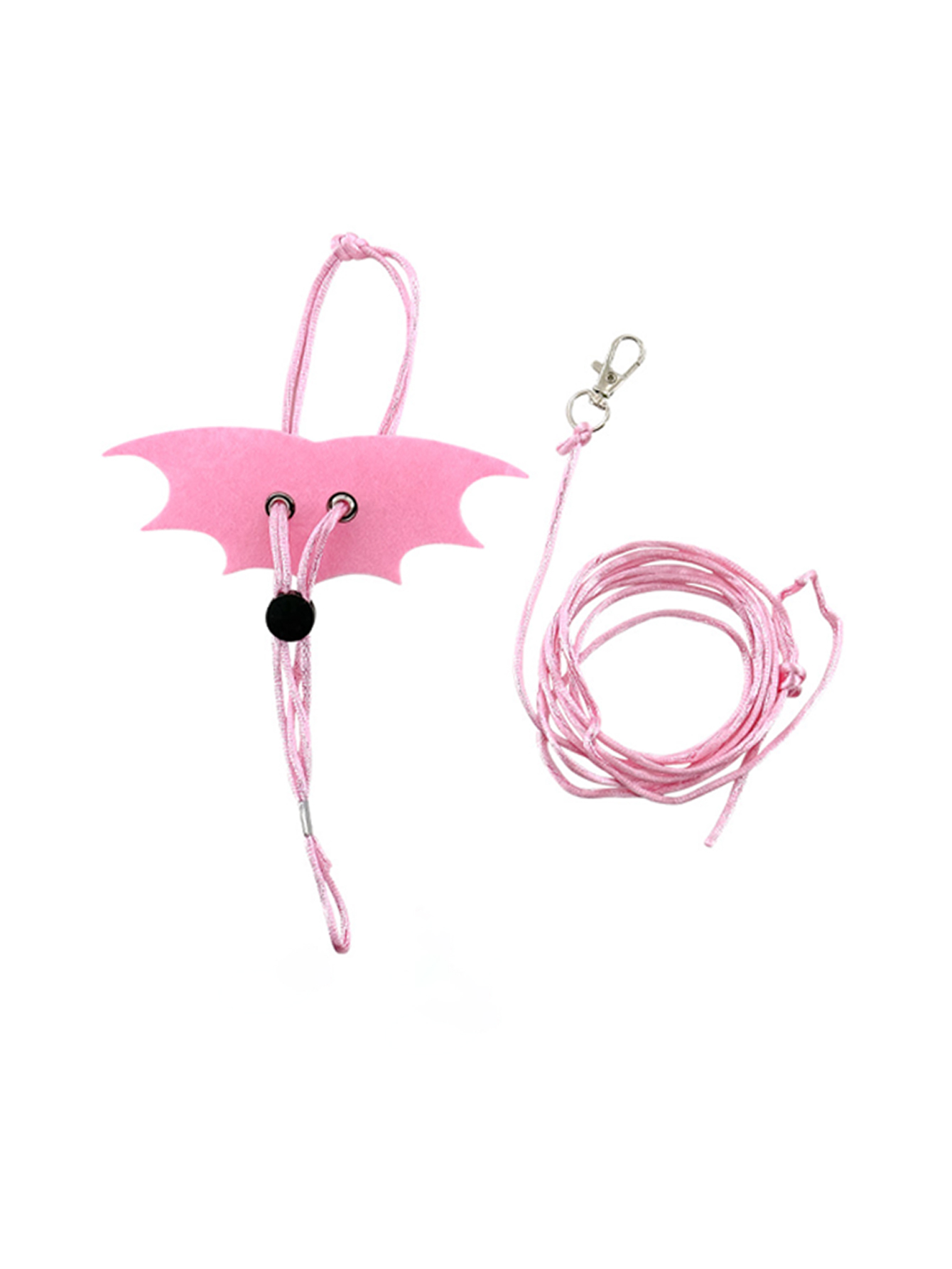 1 st kleine dieren hamster trekkabel riem, hamster bloemtak rat uitgaan riem: M / Roze