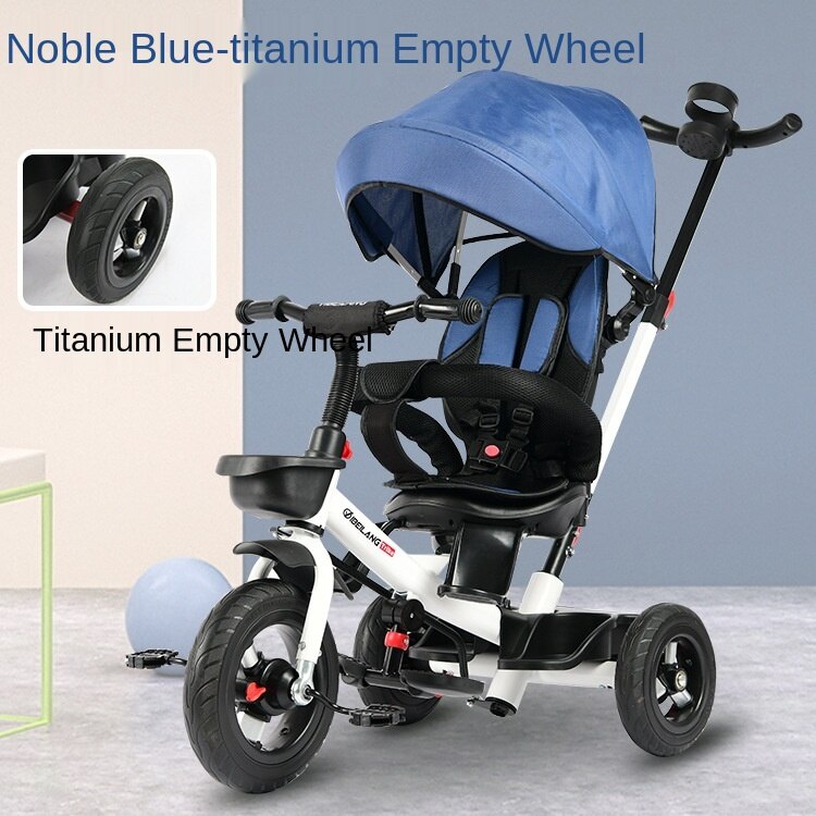 LazyChild 4 in 1 pieghevole passeggino triciclo per bambini bicicletta per bambini con cestello portaoggetti 2021 nuovo Dropshipping