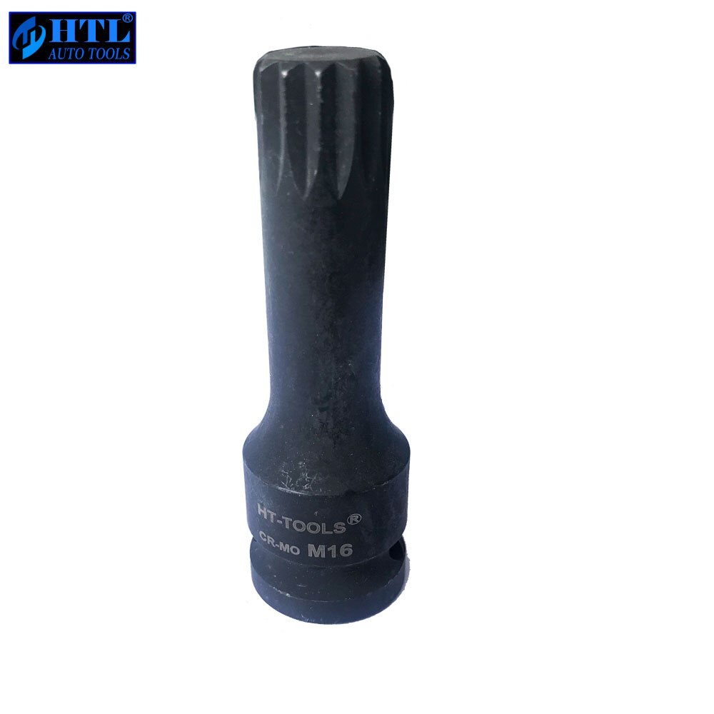 (1PC) 1/2" DR.Impact Spline Bit Socket Set M13 M14 M15 M16 M18 78mm length: M16