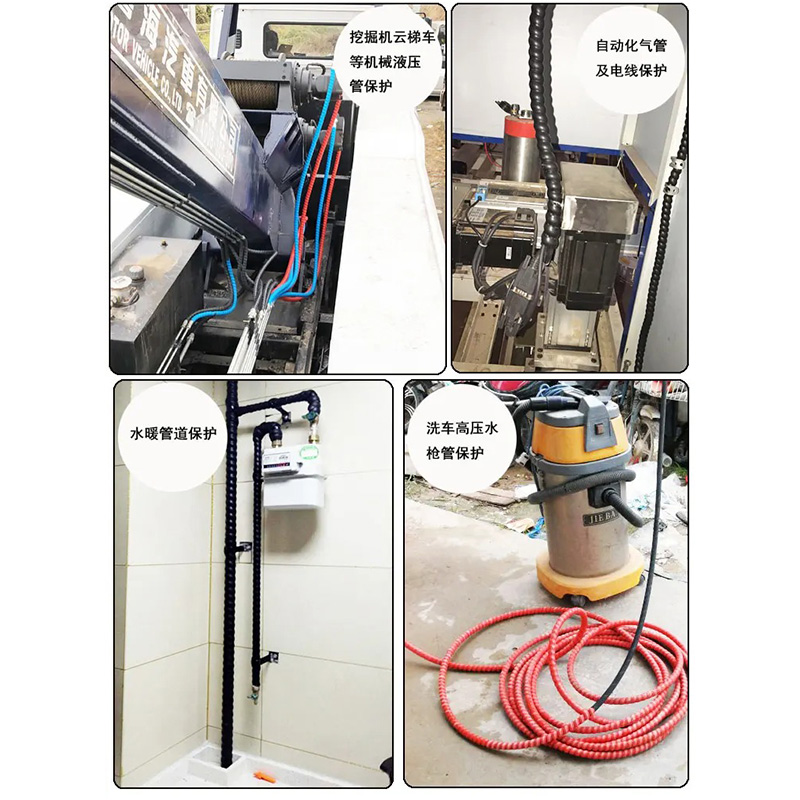 2M Lange 8/10/12mm Kabel Bescherming Hoes Spiraal Wond Flexibele Draad Organisator Isolatie Mouw Draad kronkelende Protector