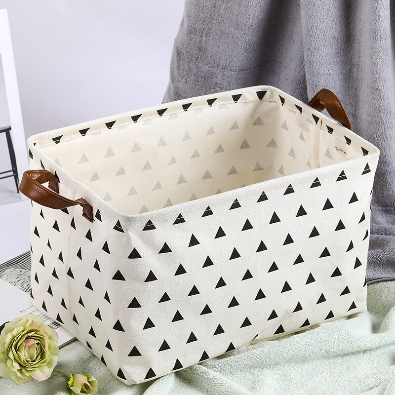 Cube boîte de rangement toile tissu panier de rangement jouet organisateur avec poignées panier pour maison bureau vêtements jouet étagère panier: Color 8