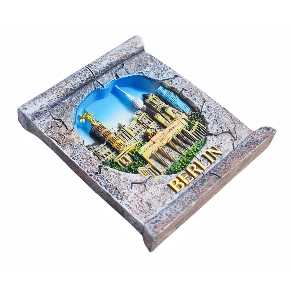 Berlin Germany 3D Fridge Magnet Souvenir ,Resin Handmade Berlin Refrigerator Magnet Home Decoration Collection