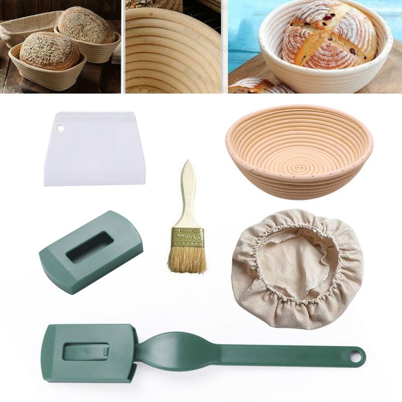 Oval Dough Banneton Brotform Dougn Rattan Bread Proofing Proving Baskets Fermentation Wicker Basket Kitchen Supplies