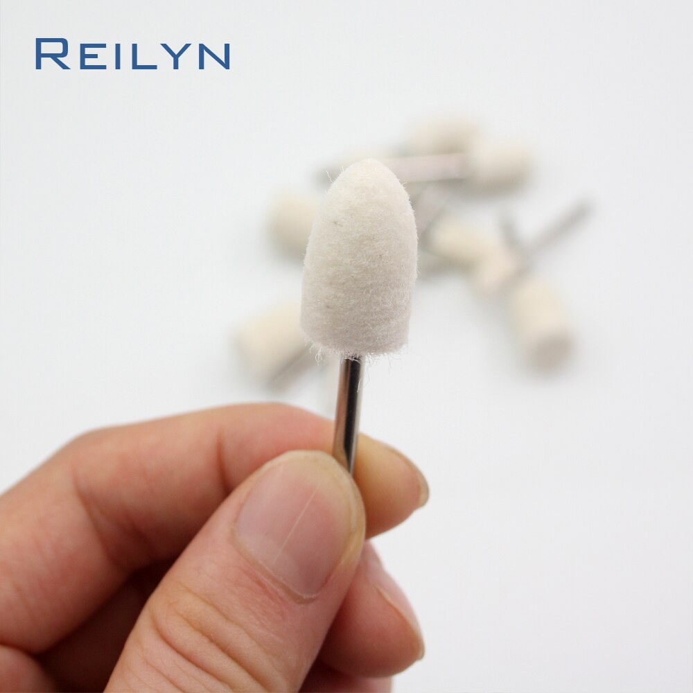12 pcs Wool Polishing Wheel 6mm/8mm/10mm/12mm Polishing Disc Artificial-wool Polisher Roller for Dremel Rotary Tools