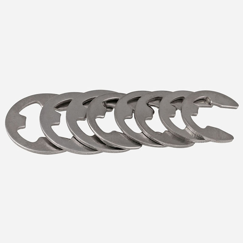 Rondelle de retenue pour bague de fixation d'arbre, Clips E en acier inoxydable 304 M1.5- M15 (GB896)